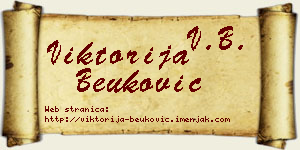 Viktorija Beuković vizit kartica